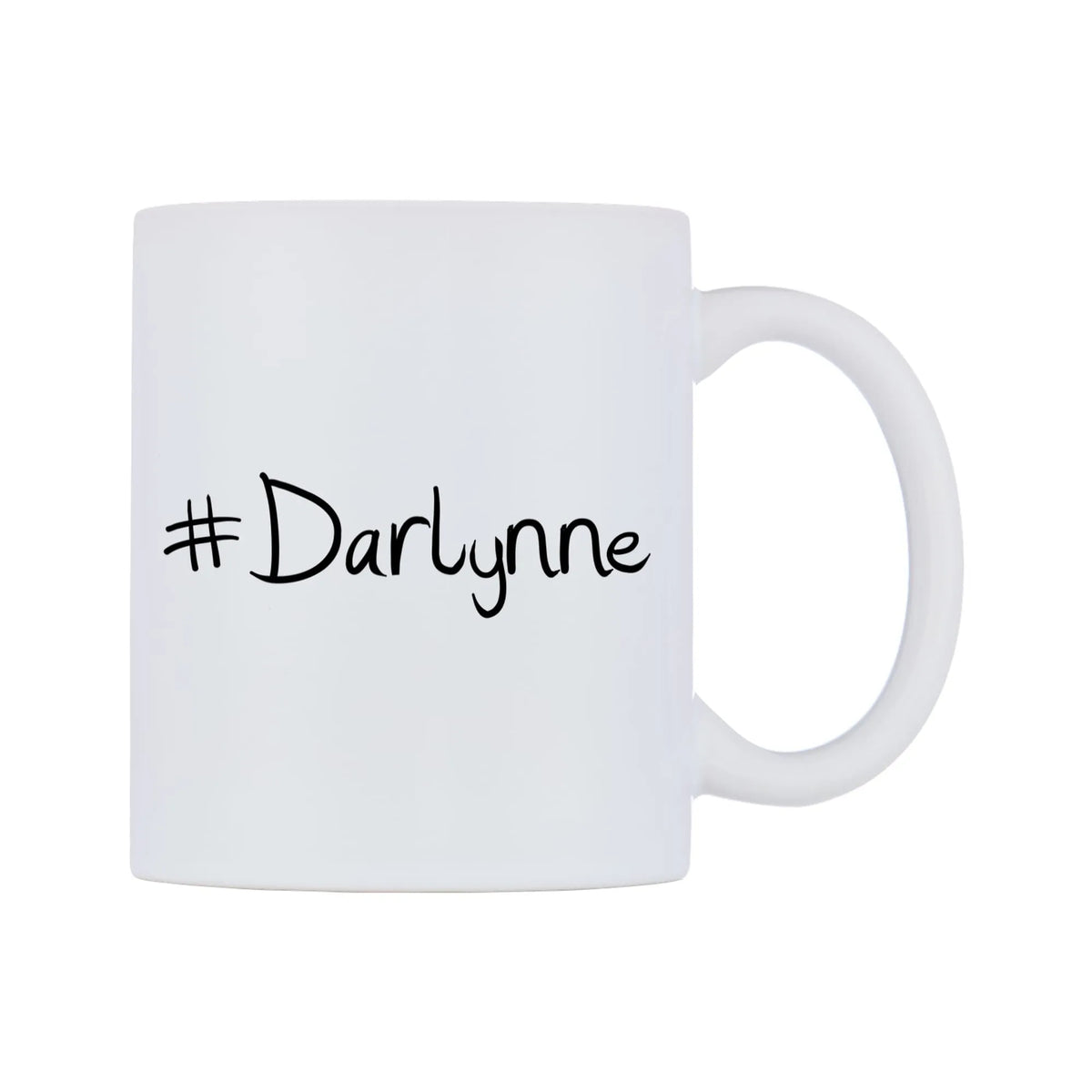 Darlynne Mug — mug, left side, on a white background