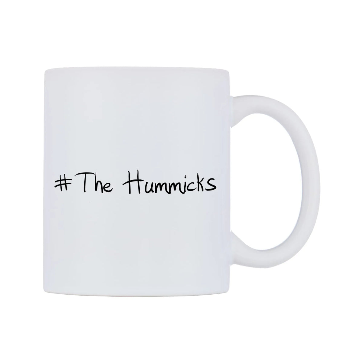 The Hummicks Mug — mug, left side, on a white background