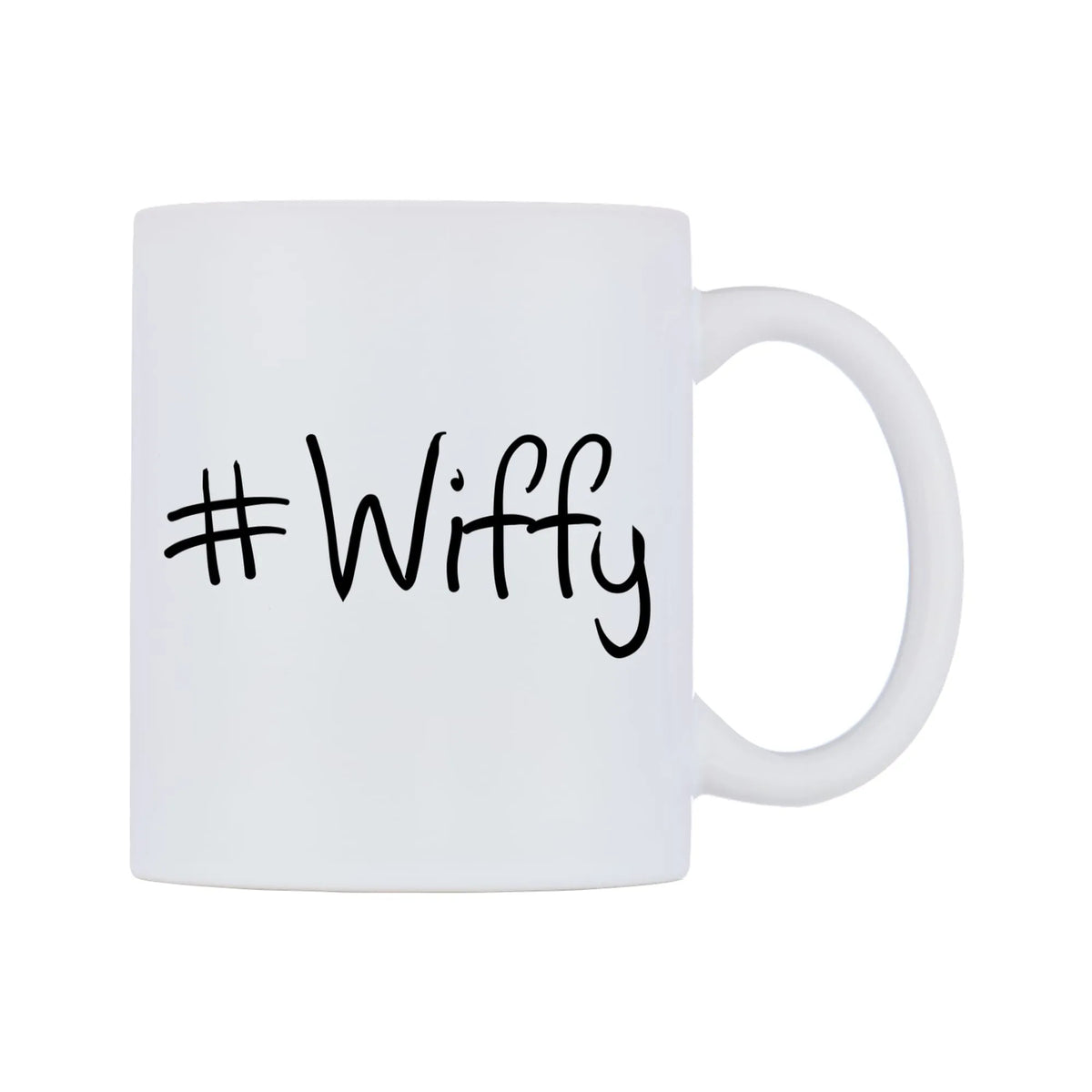 Wiffy Mug — mug, left side, on a white background