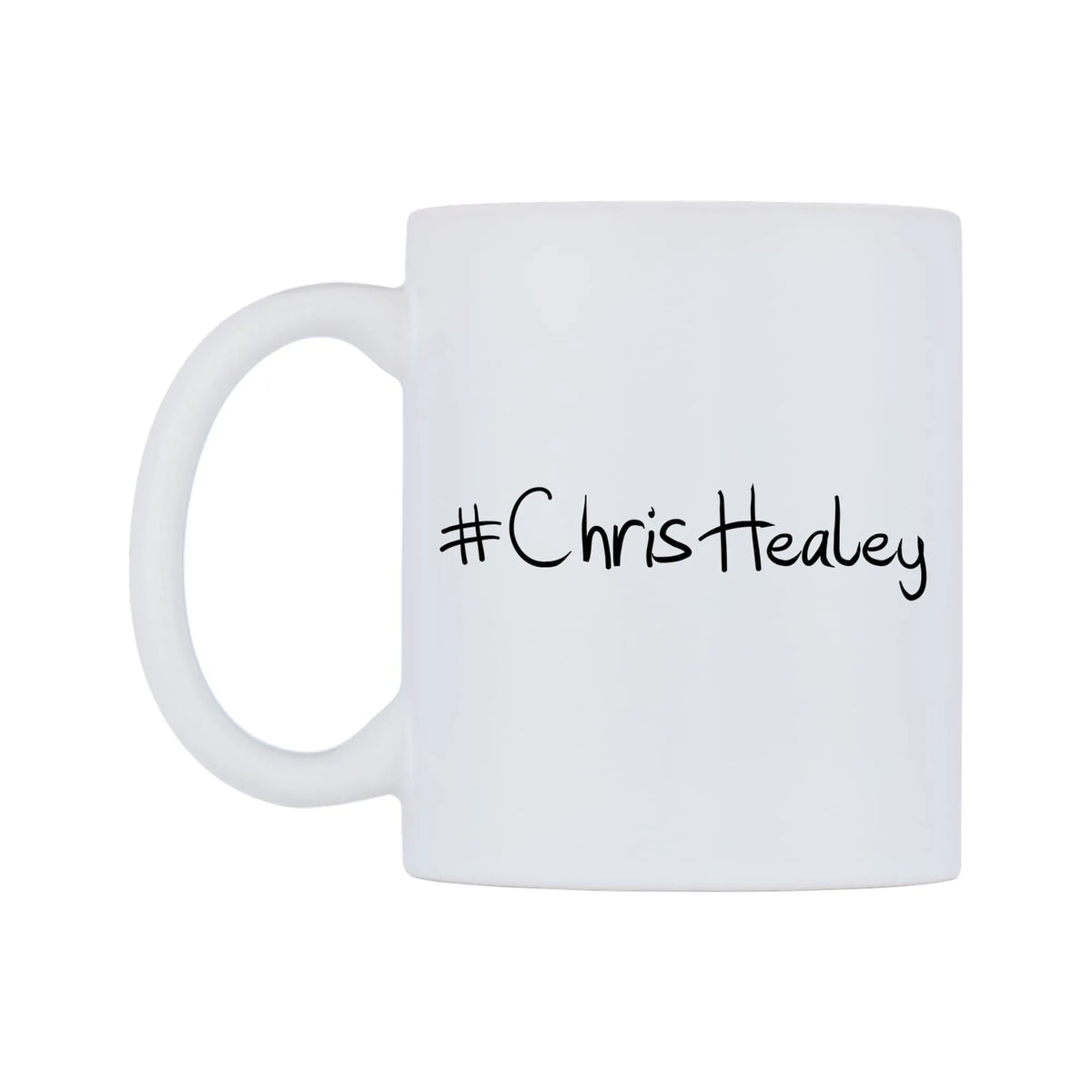 ChrisHealey Mug — mug, right side, on a white background