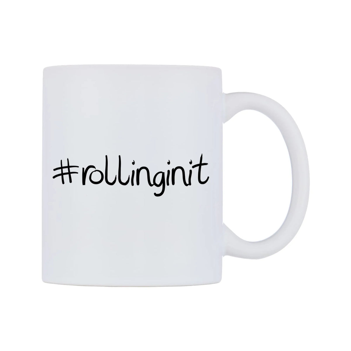 rollinginit Mug — mug, left side, on a white background