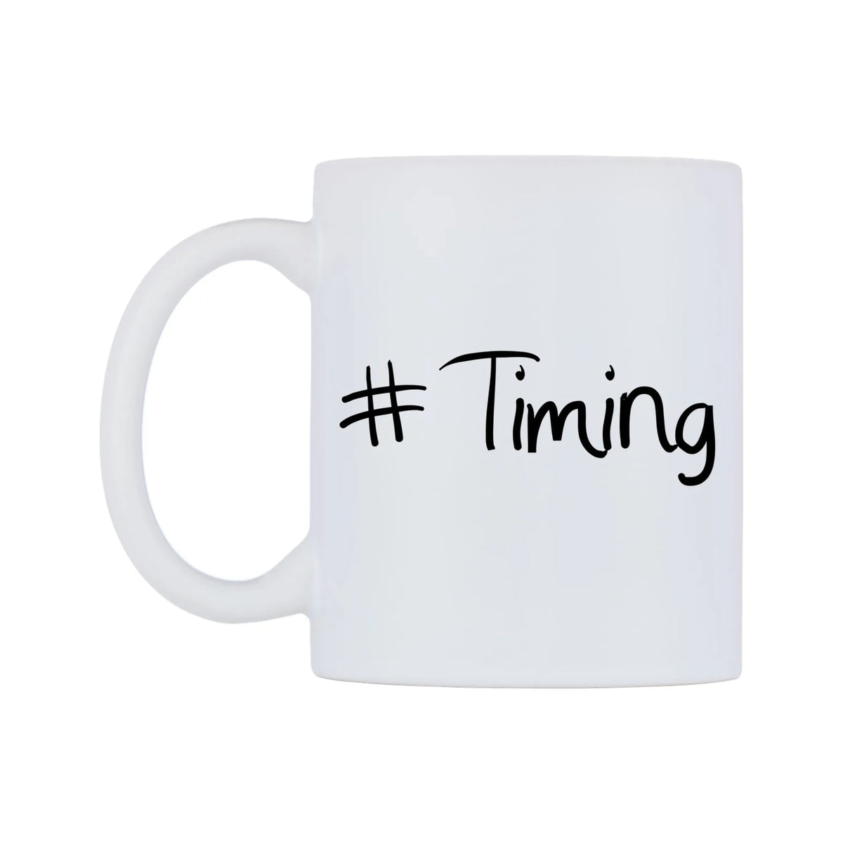 Timing Mug — mug, right side, on a white background