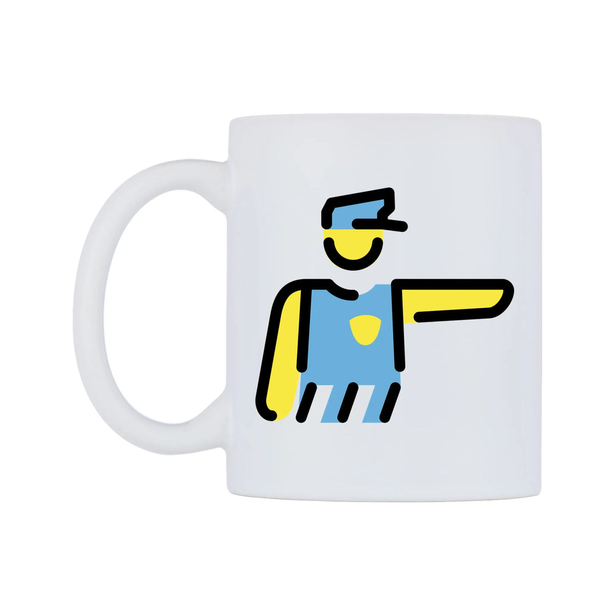 Authority Instruction Emoji Mug — mug, right side, on a white background