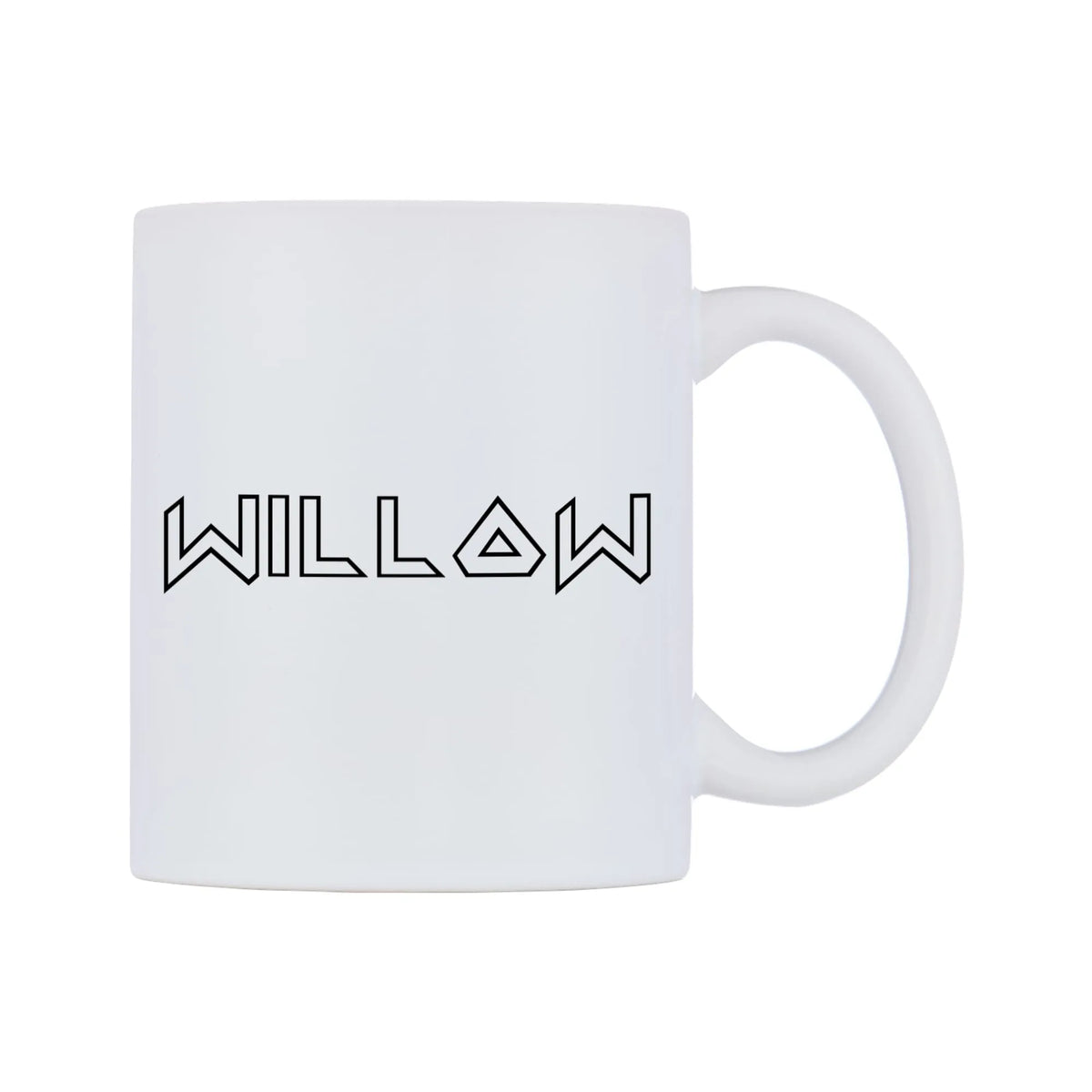 Willow - Iron Maiden Themed Mug — white 11oz gloss mug, left side, on a white background