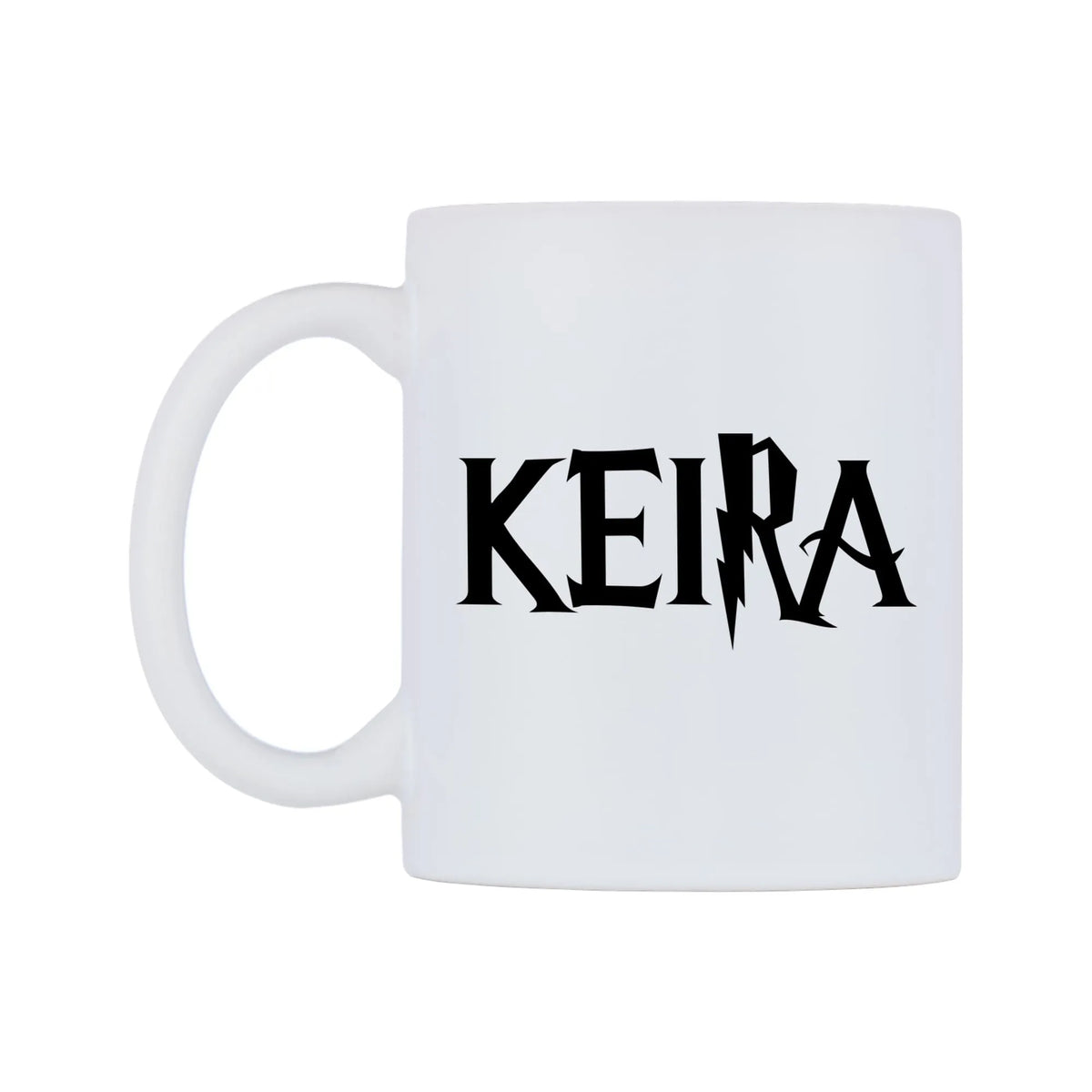 Keira - Wizard Themed Mug — white 11oz gloss mug, right side, on a white background