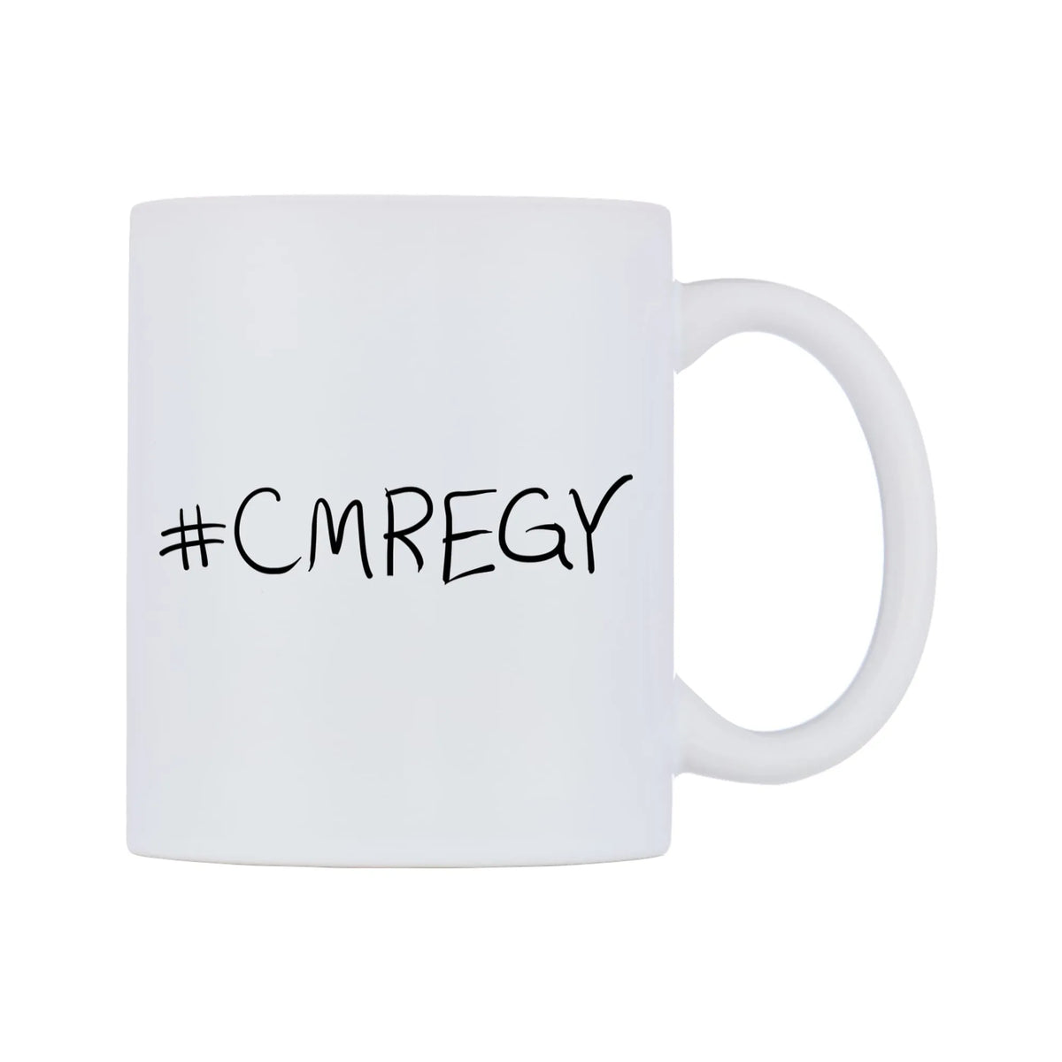 CMREGY Mug — mug, left side, on a white background