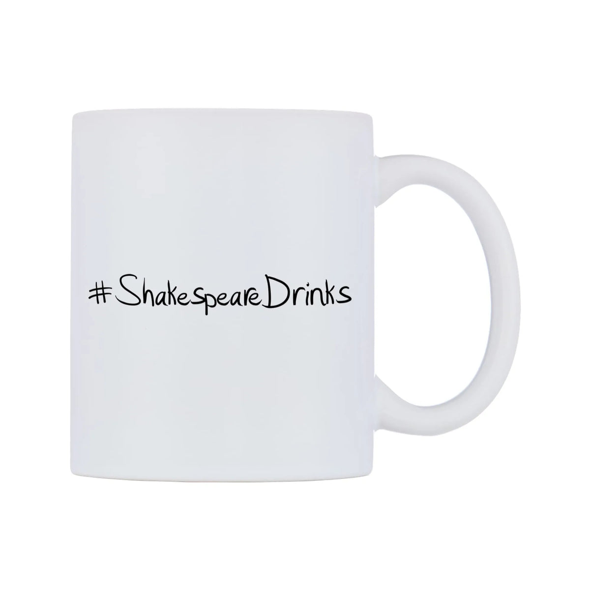 ShakespeareDrinks Mug — mug, left side, on a white background