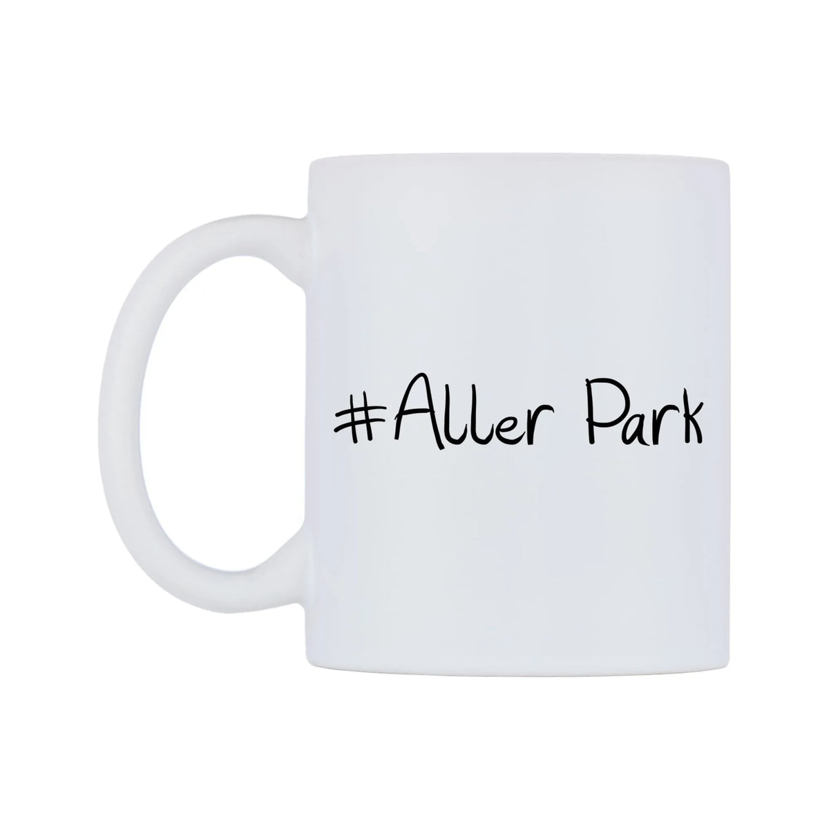 Aller Park Mug — mug, right side, on a white background