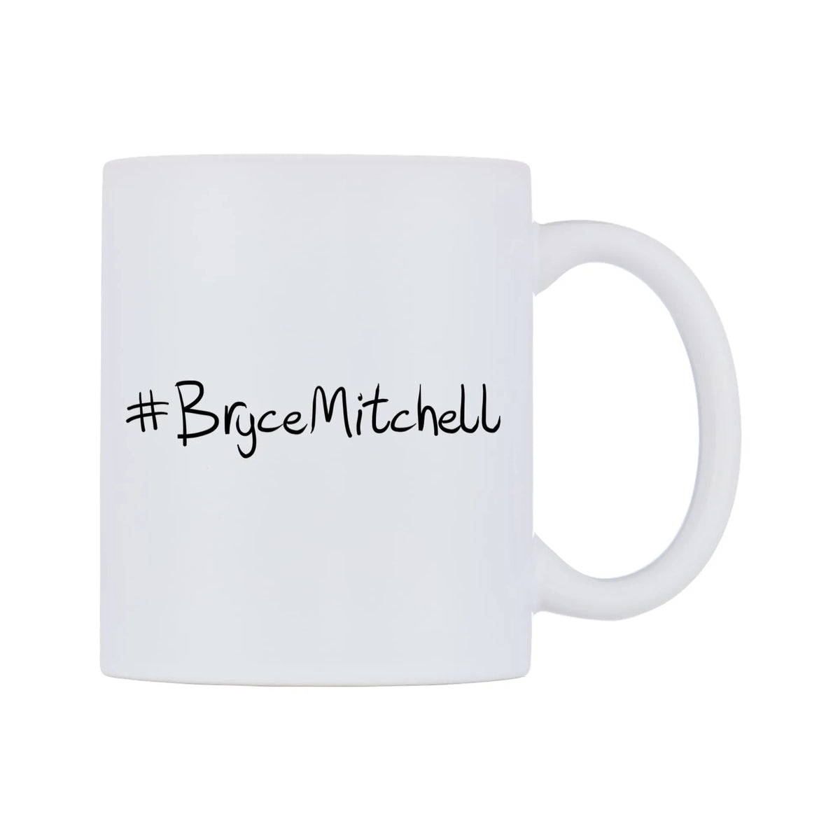 BryceMitchell Mug — mug, left side, on a white background