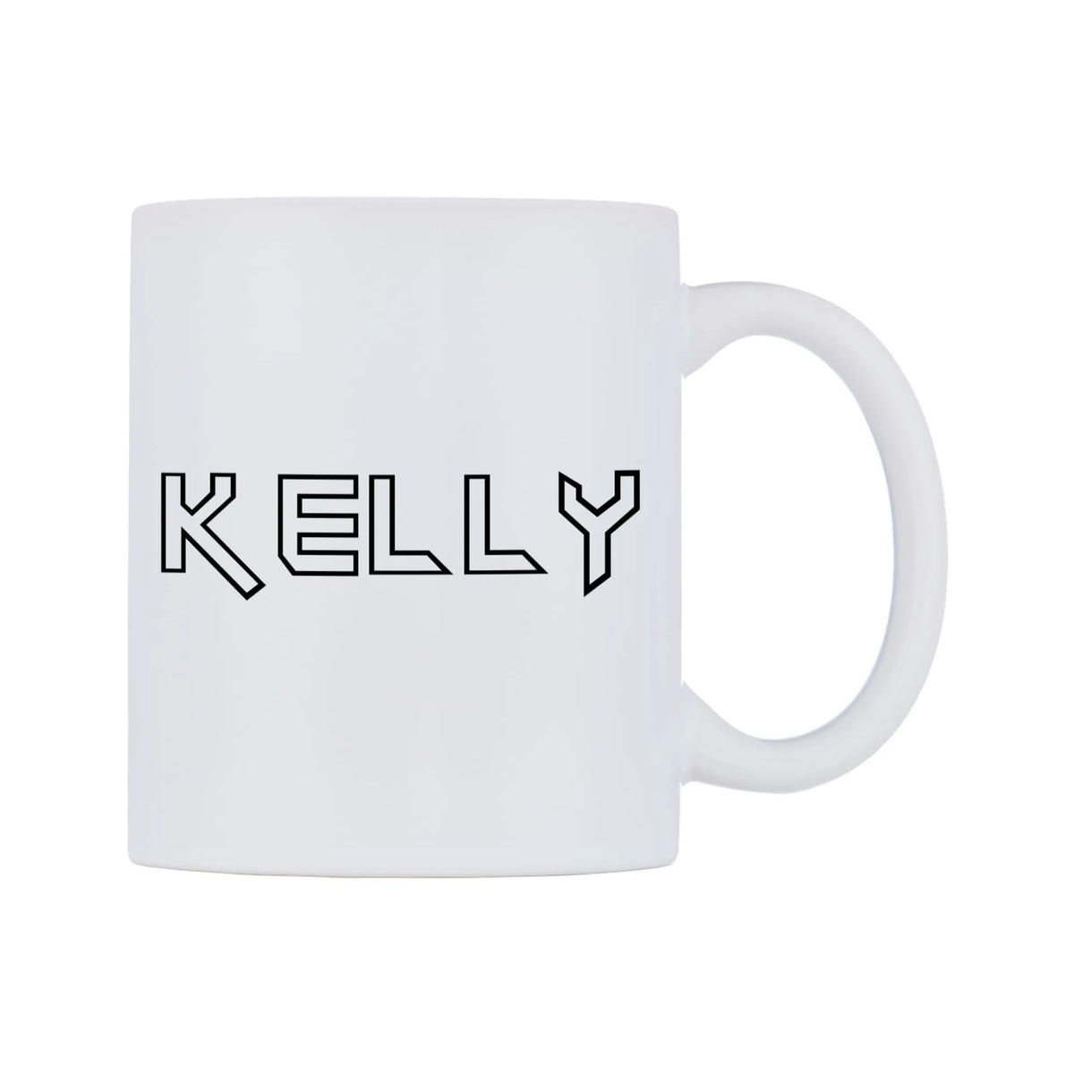 Kelly - Iron Maiden Themed Mug — white 11oz gloss mug, left side, on a white background