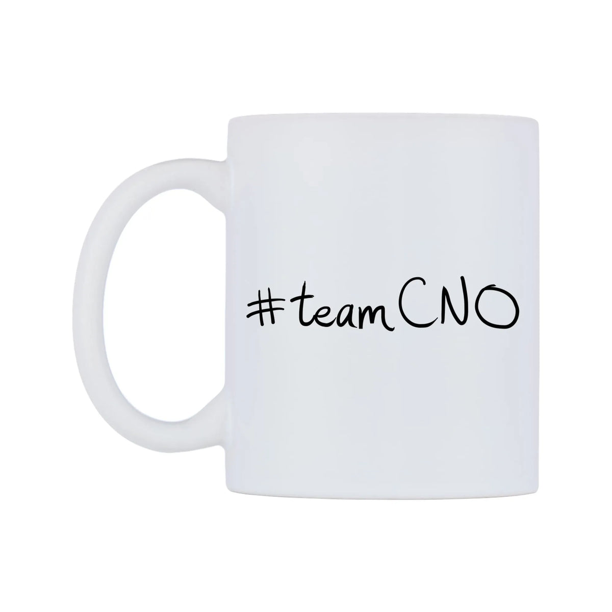 teamCNO Mug — mug, right side, on a white background