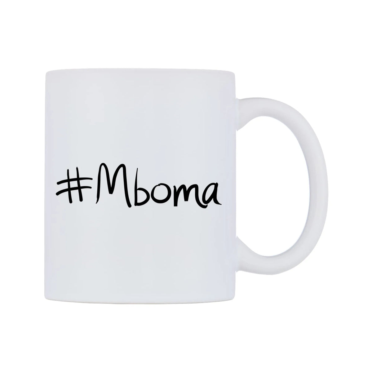 Mboma Mug — mug, left side, on a white background