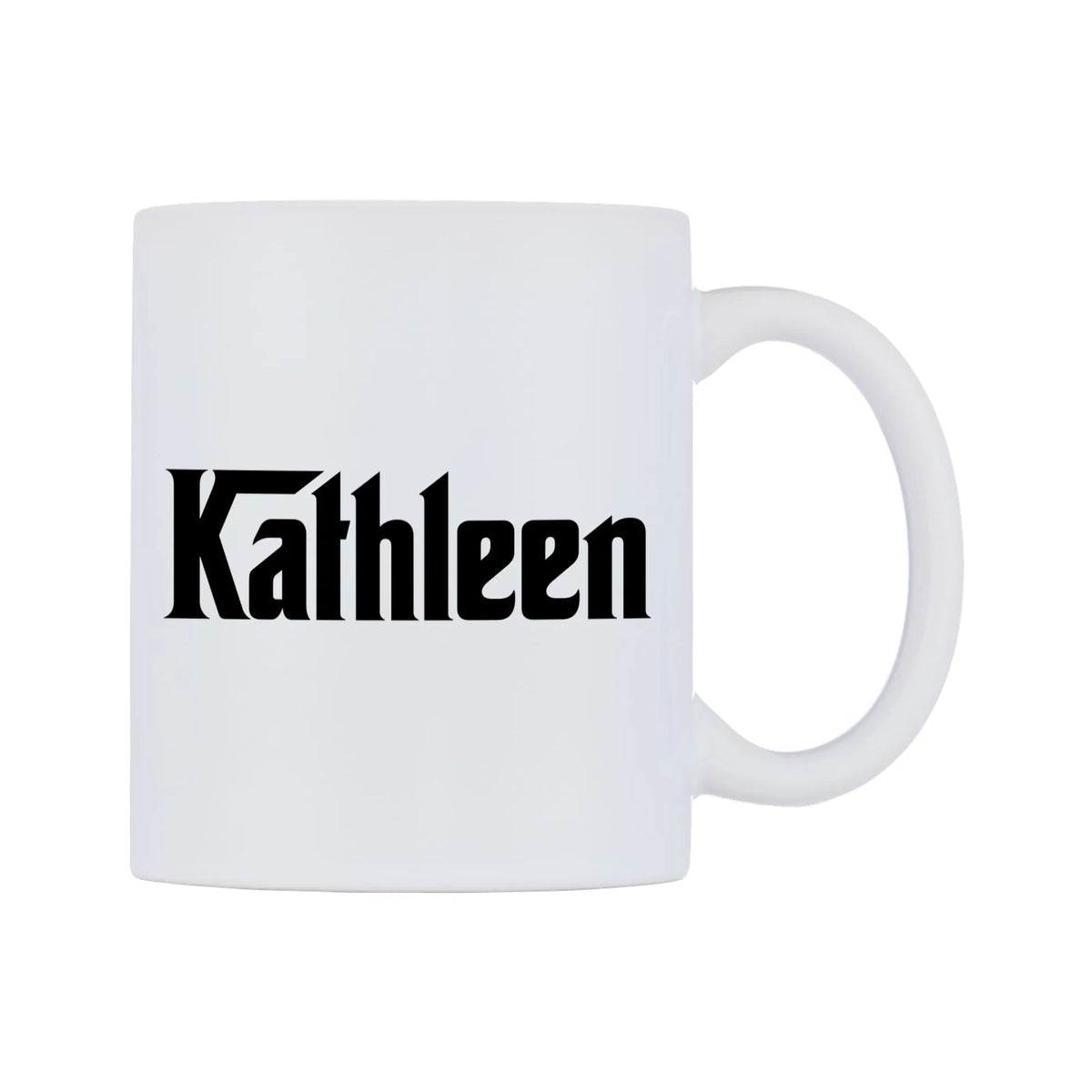 Kathleen - Godfather Themed Mug — mug, left side, on a white background