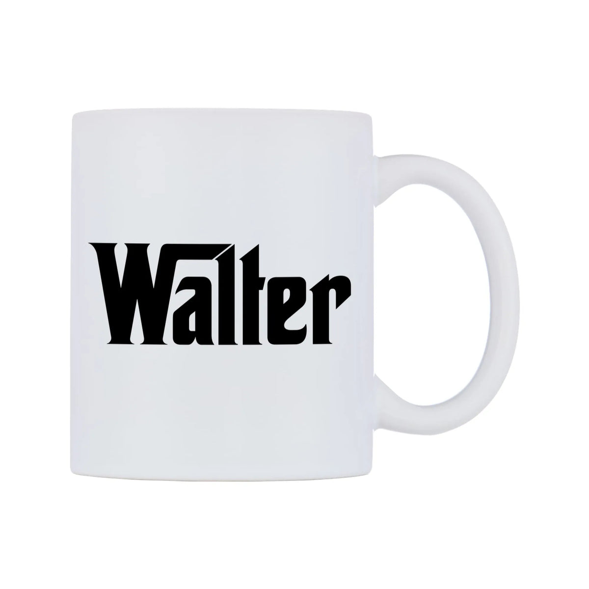 Walter - Godfather Themed Mug — white 11oz gloss mug, left side, on a white background