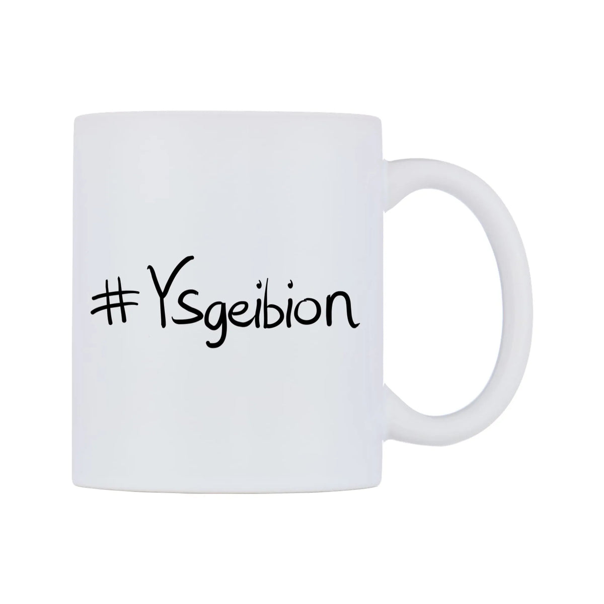 Ysgeibion Mug — mug, left side, on a white background
