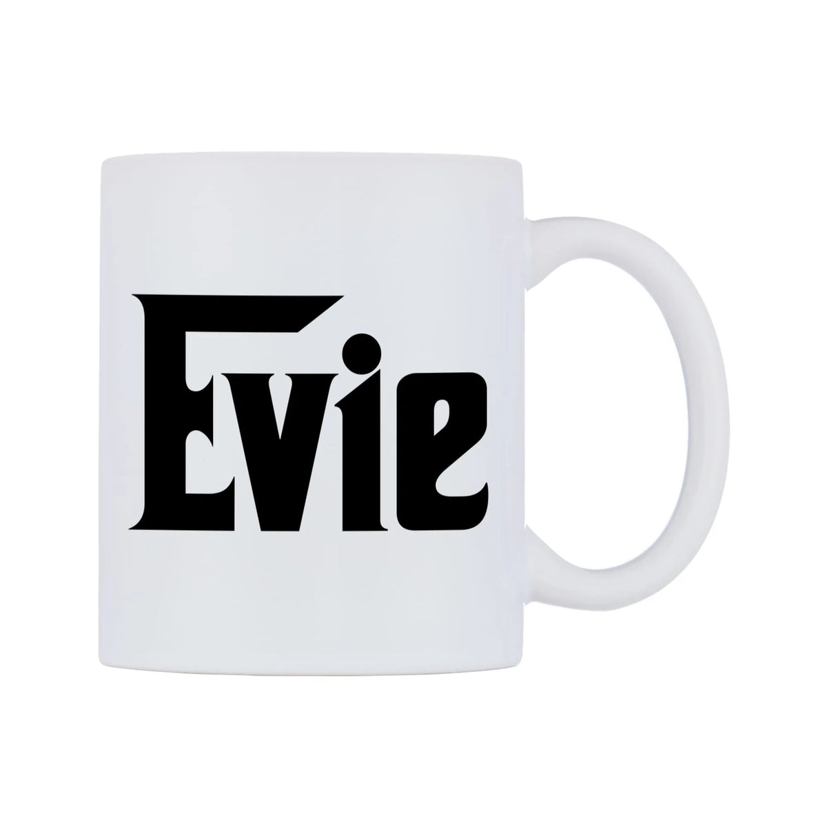 Evie - Godfather Themed Mug — white 11oz gloss mug, left side, on a white background
