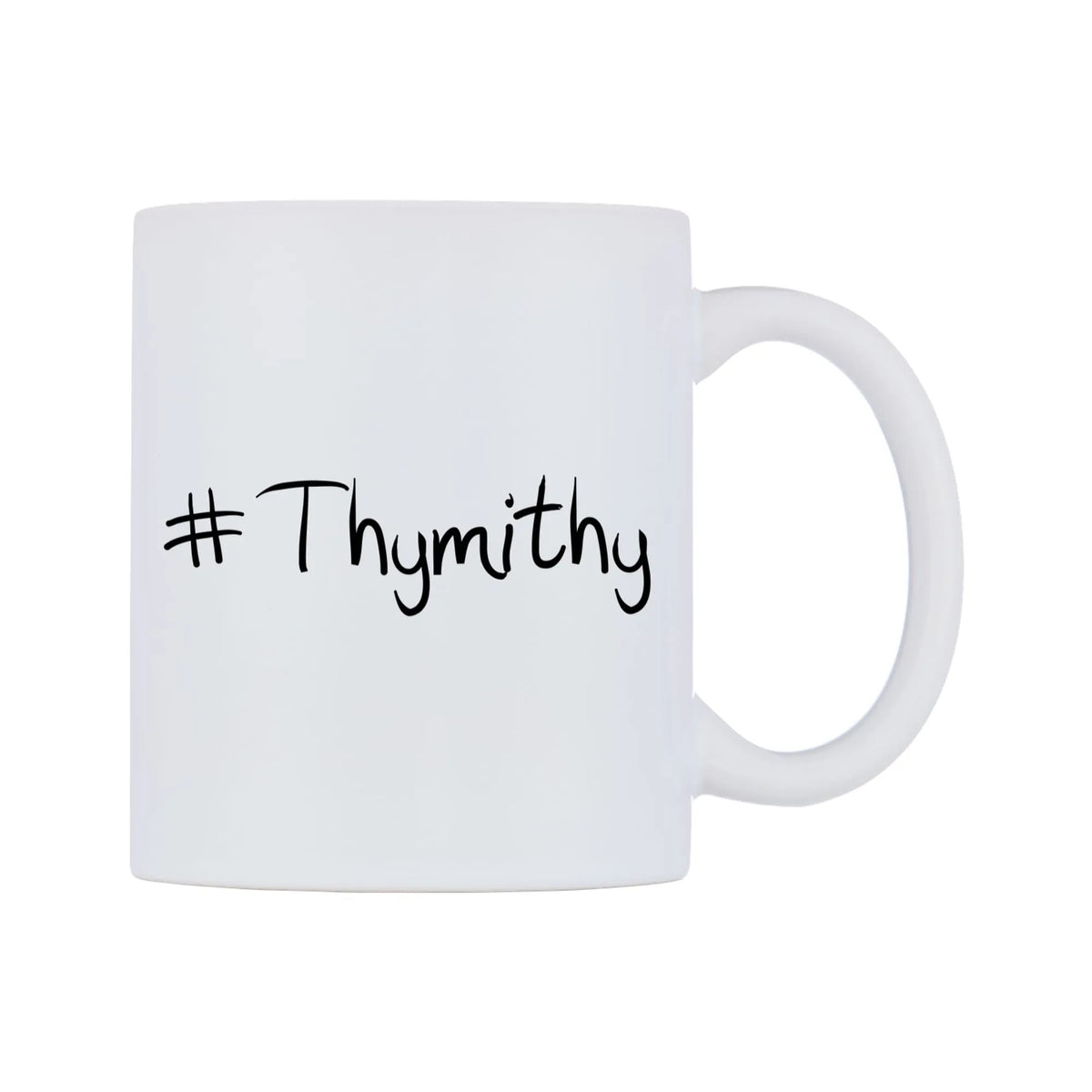 Thymithy Mug — mug, left side, on a white background
