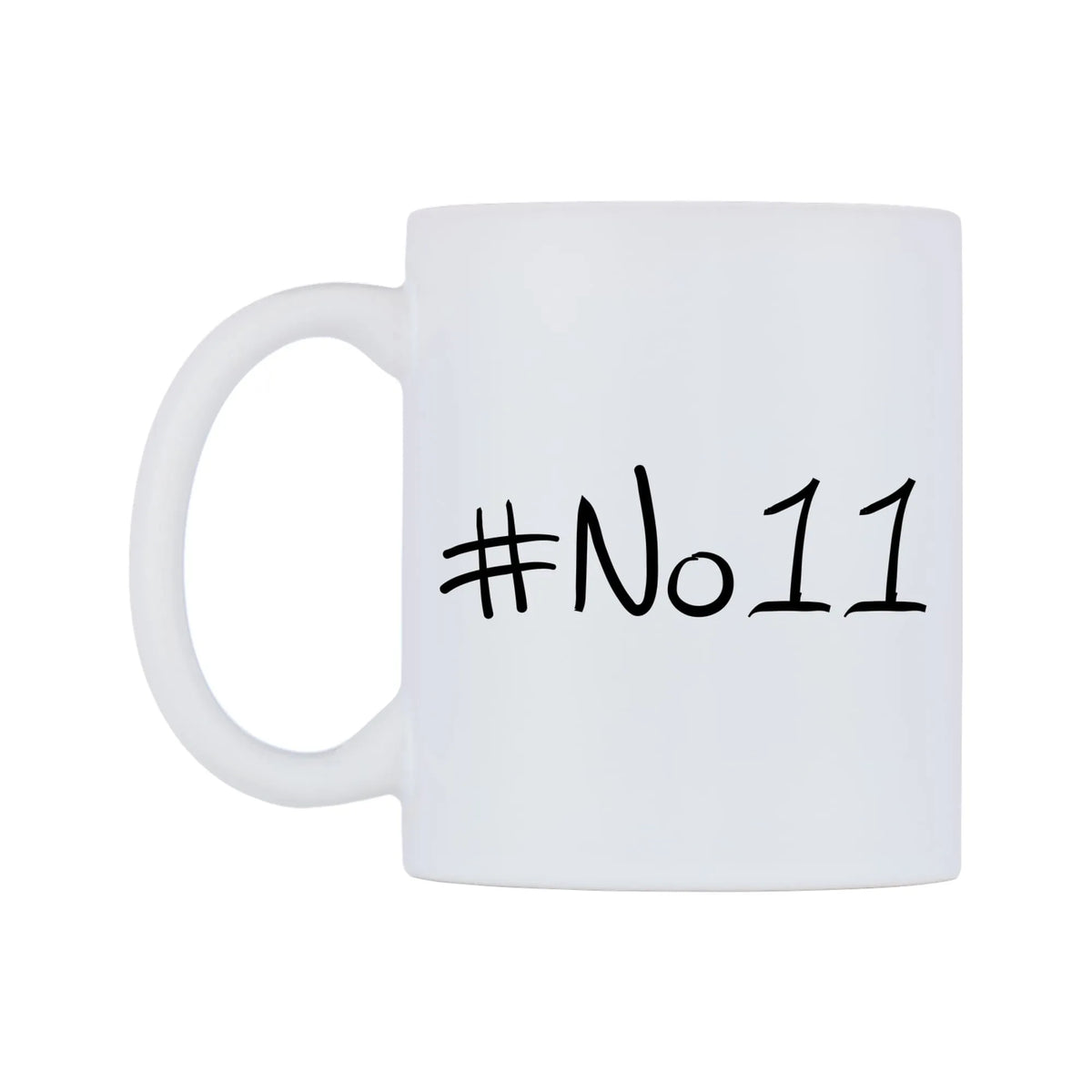 No11 Mug — mug, right side, on a white background