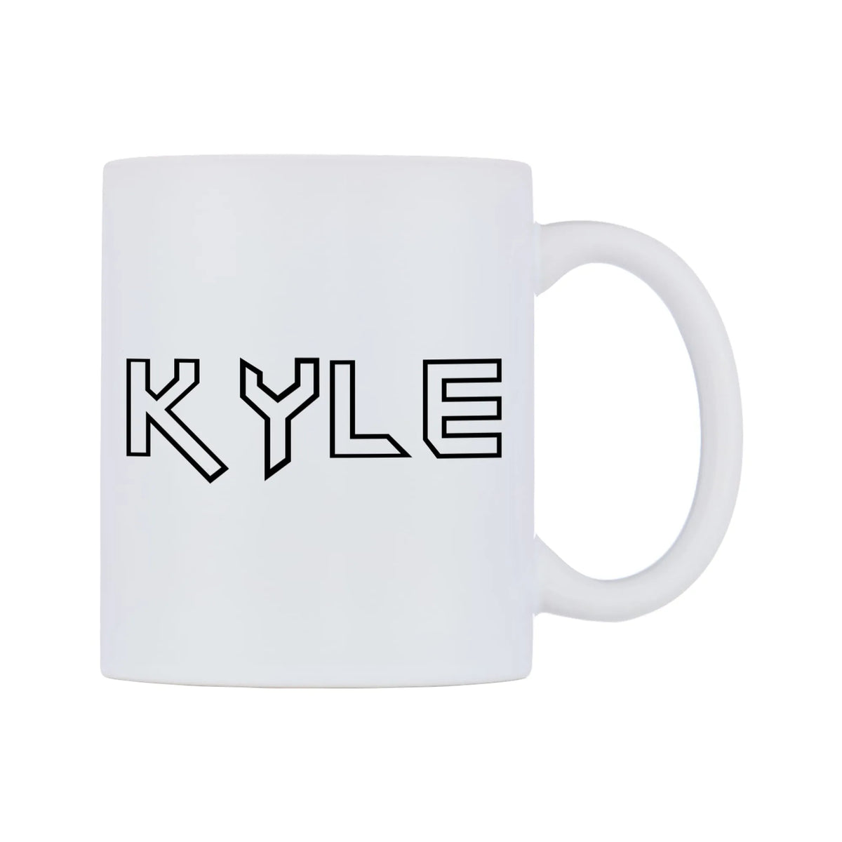 Kyle - Iron Maiden Themed Mug — white 11oz gloss mug, left side, on a white background
