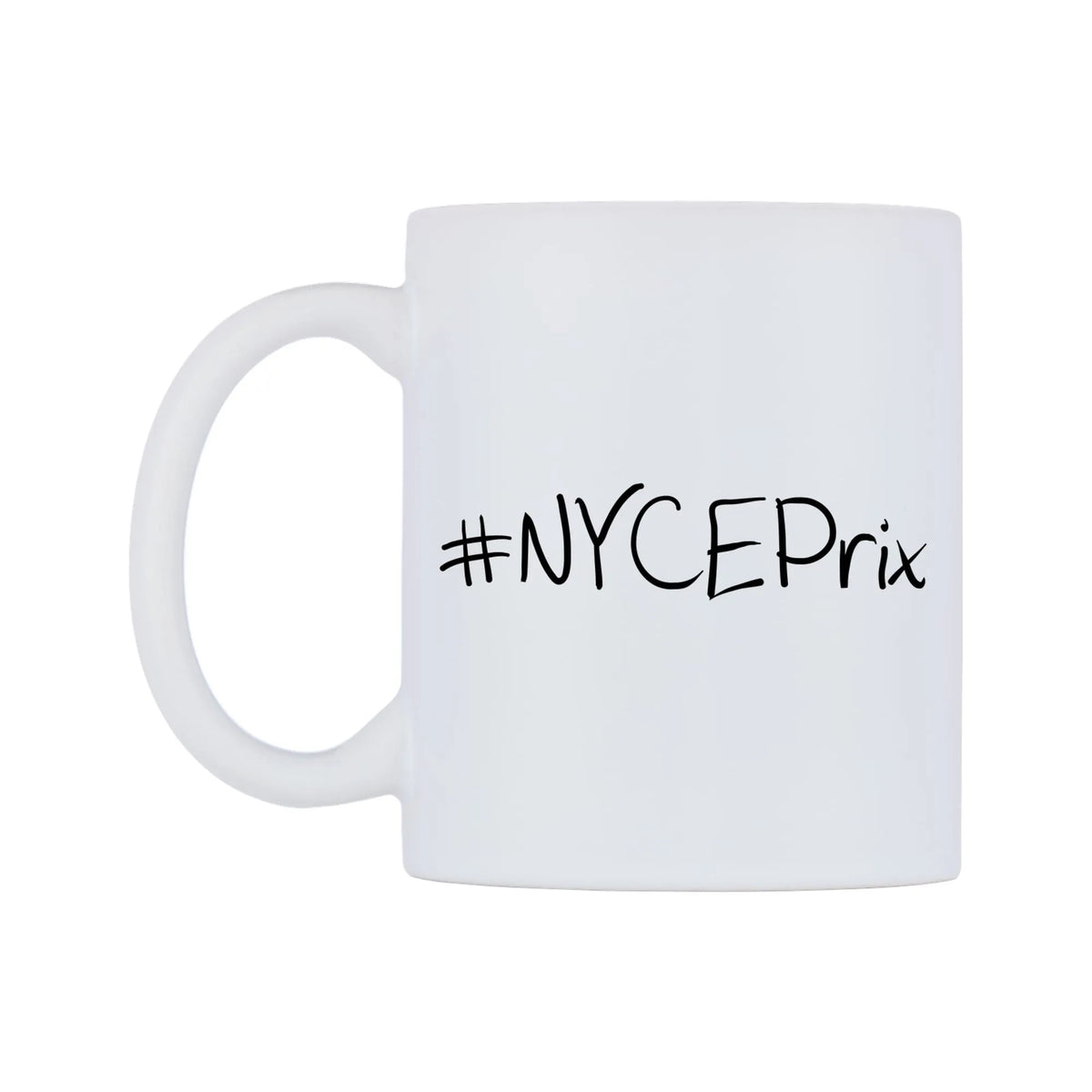 NYCEPrix Mug — mug, right side, on a white background