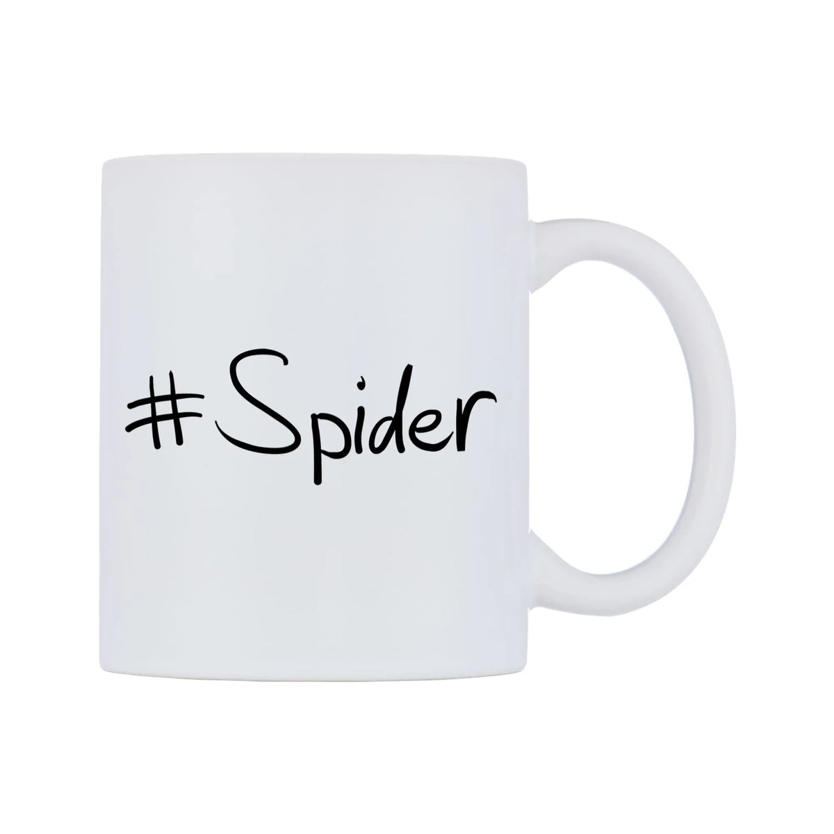 Spider Mug — mug, left side, on a white background