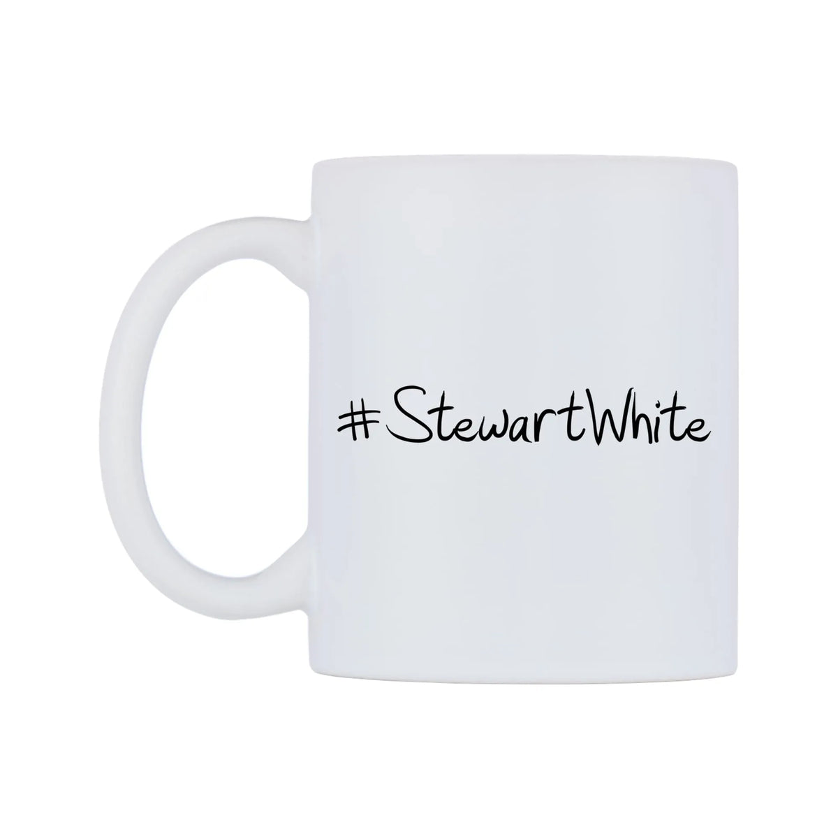 StewartWhite Mug — mug, right side, on a white background