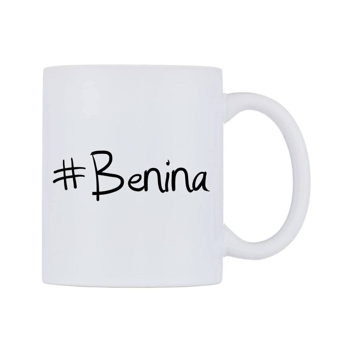 Benina Mug — mug, left side, on a white background