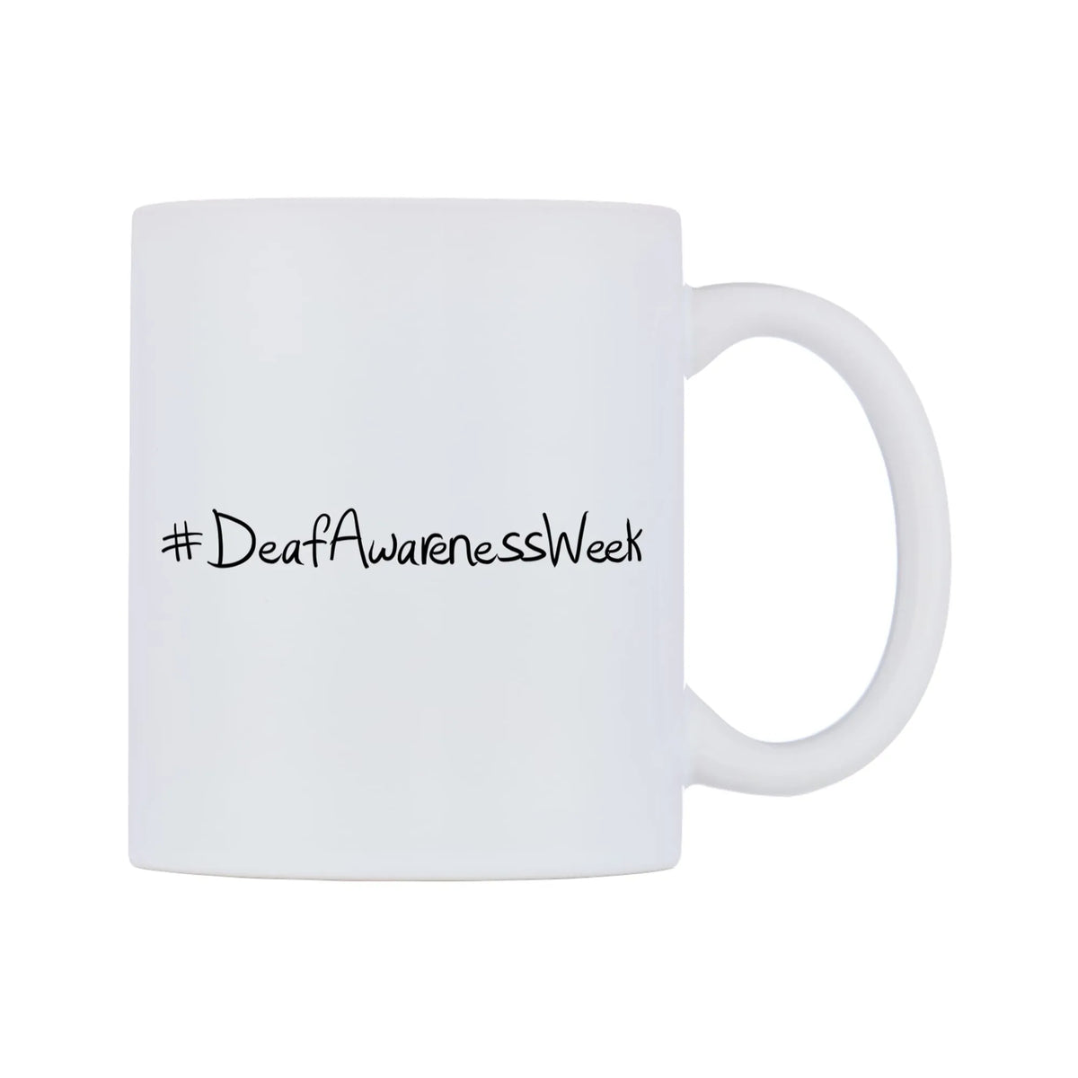 DeafAwarenessWeek Mug — mug, left side, on a white background
