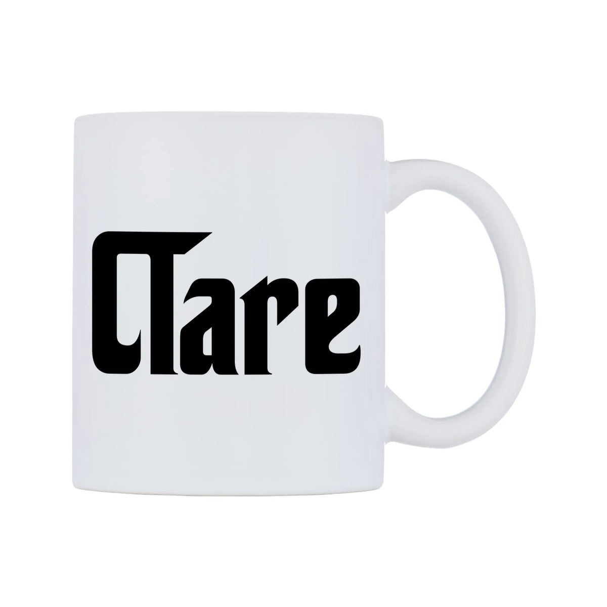 Clare - Godfather Themed Mug — white 11oz gloss mug, left side, on a white background