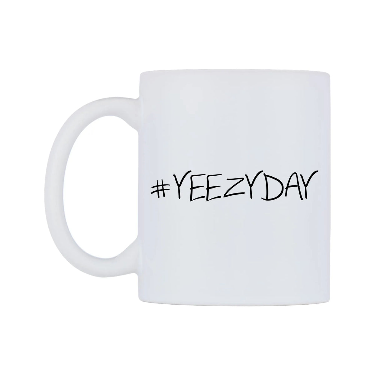 YEEZYDAY Mug — mug, right side, on a white background