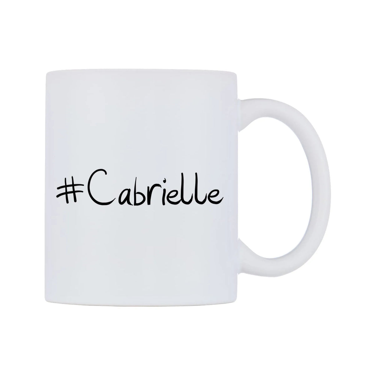 Cabrielle Mug — mug, left side, on a white background
