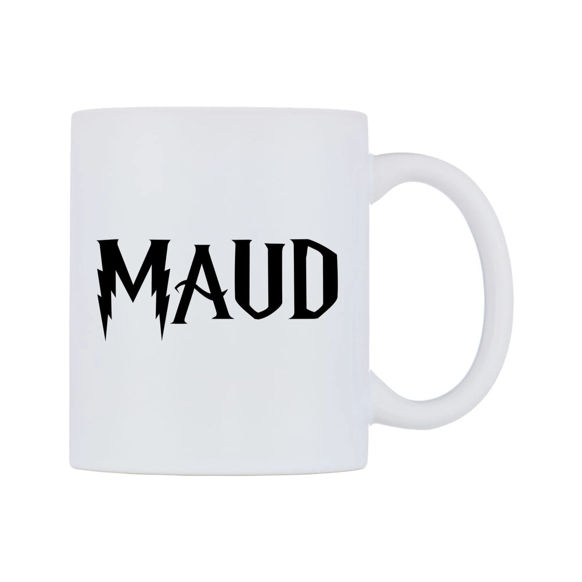Maud - Wizard Themed Mug — white 11oz gloss mug, left side, on a white background