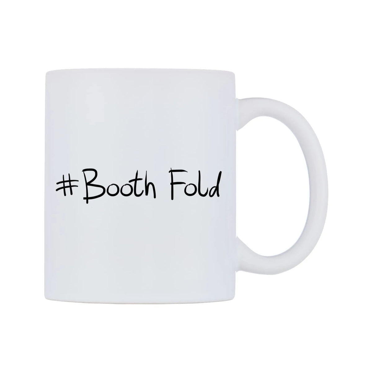 Booth Fold Mug — mug, left side, on a white background