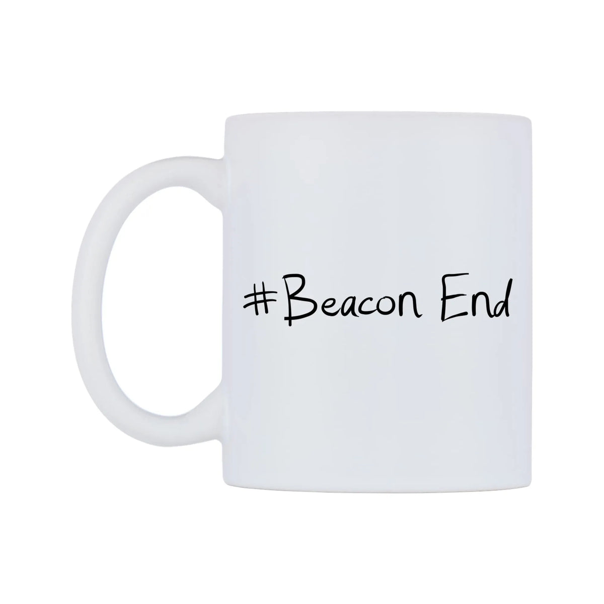 Beacon End Mug — mug, right side, on a white background