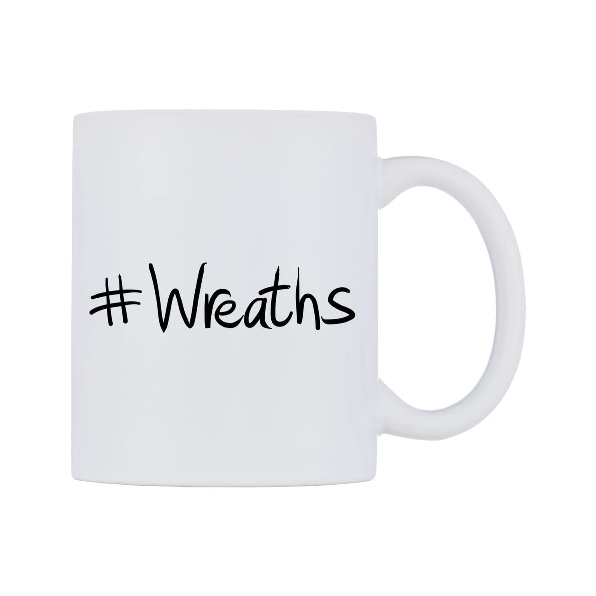 Wreaths Mug — mug, left side, on a white background