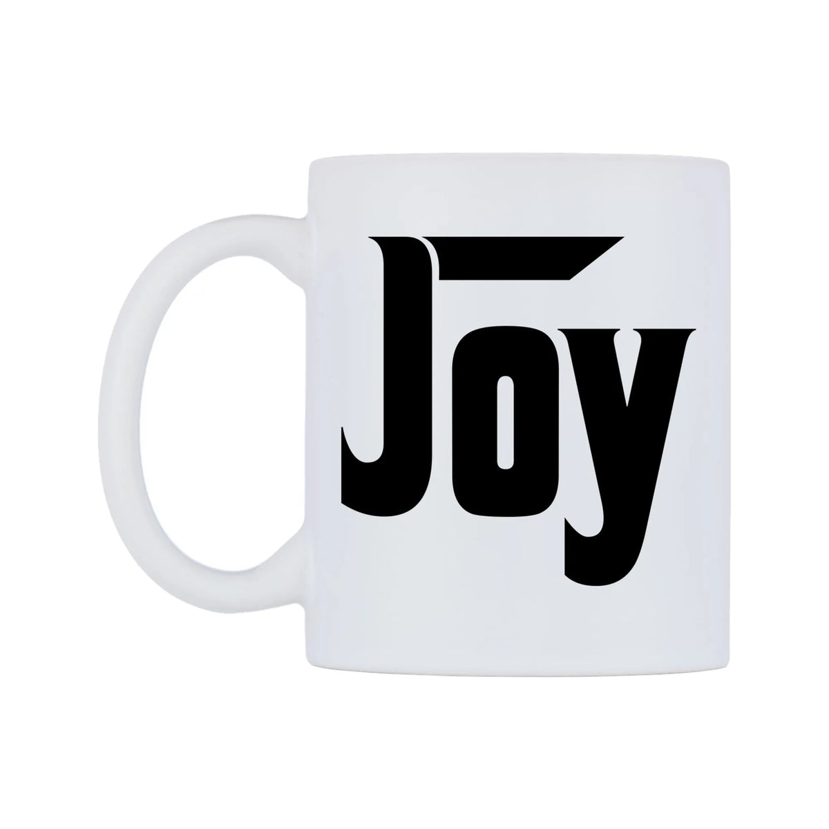 Joy - Godfather Themed Mug — white 11oz gloss mug, right side, on a white background