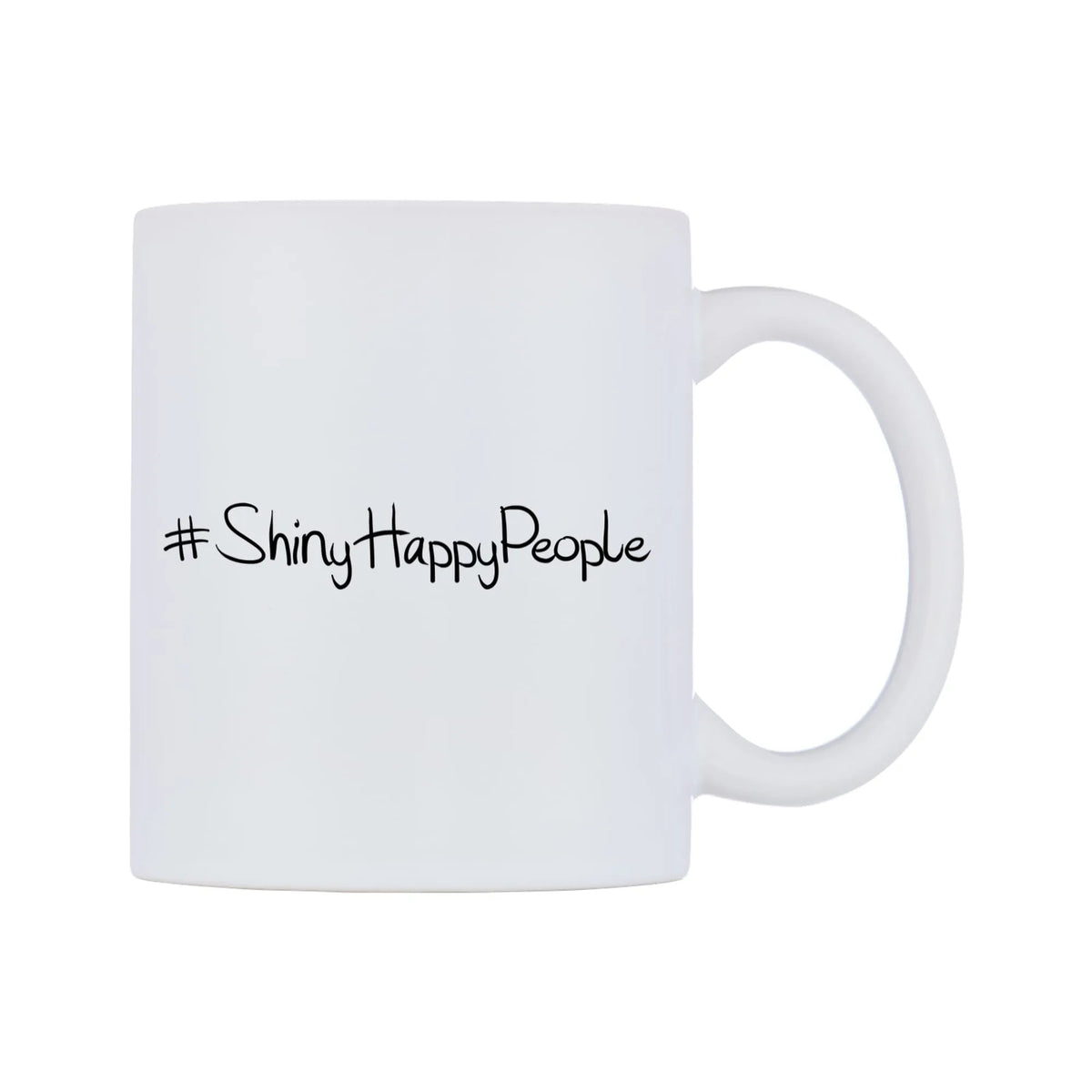 ShinyHappyPeople Mug — mug, left side, on a white background