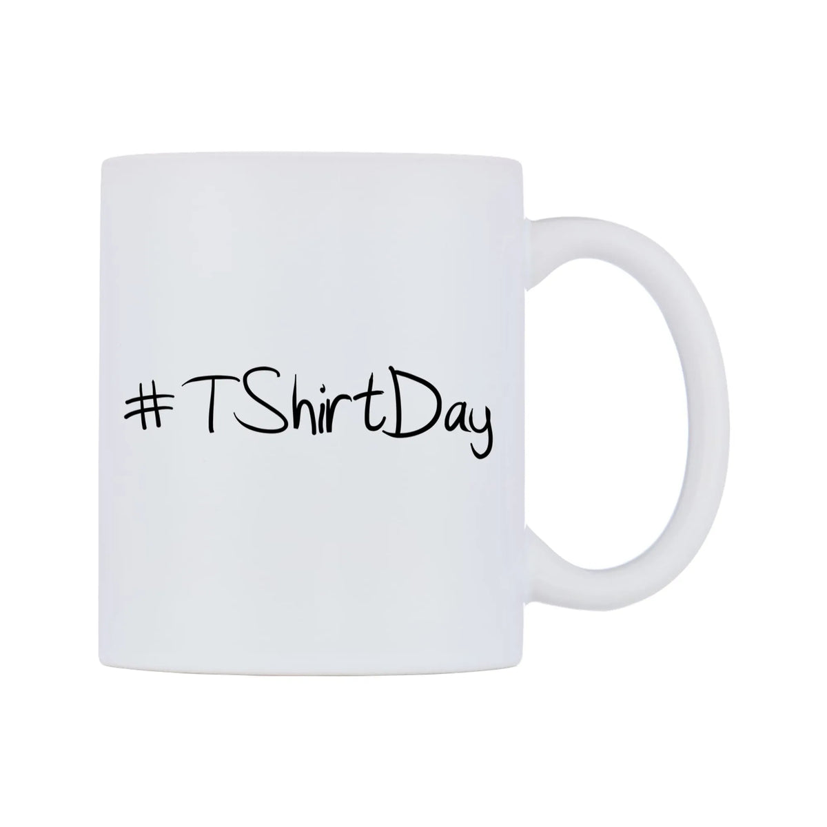 TShirtDay Mug — mug, left side, on a white background