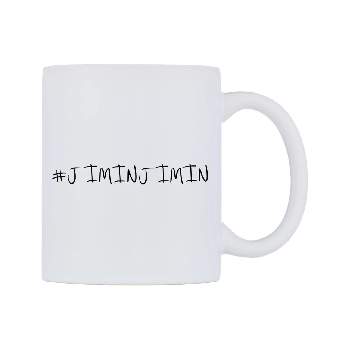 JIMINJIMIN Mug — mug, left side, on a white background