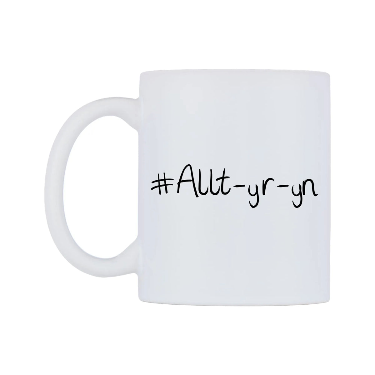 Allt-yr-yn Mug — mug, right side, on a white background
