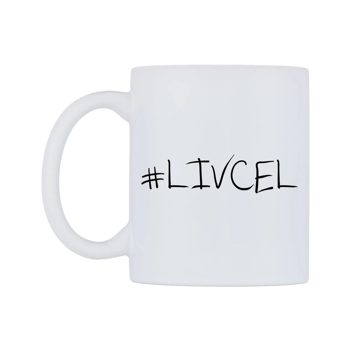 LIVCEL Mug — mug, right side, on a white background