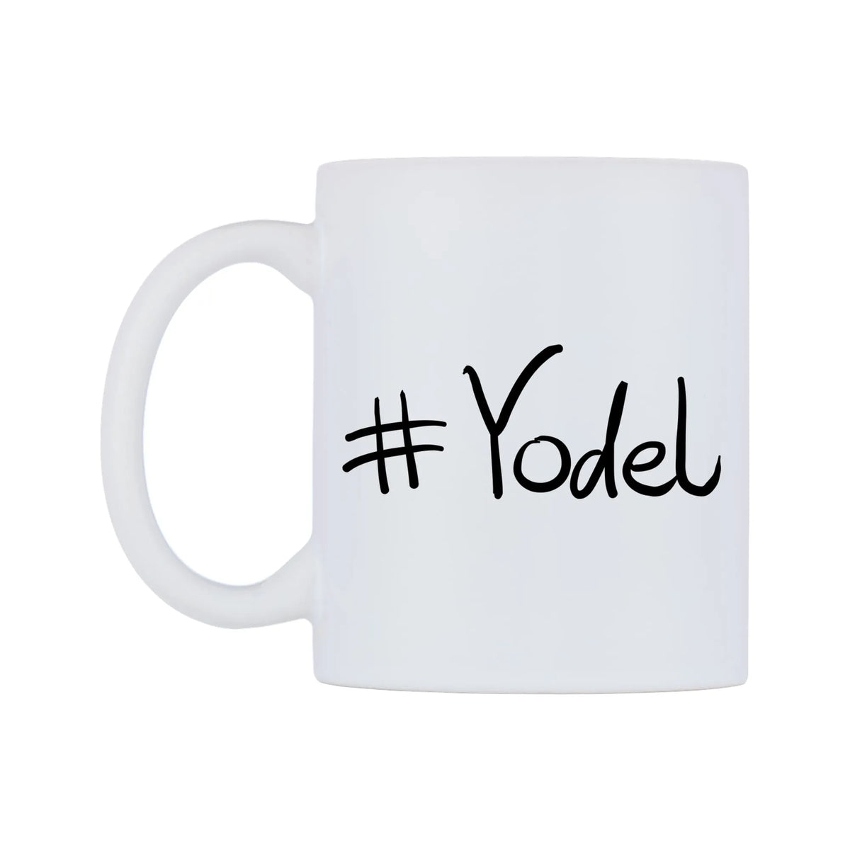 Yodel Mug — mug, right side, on a white background