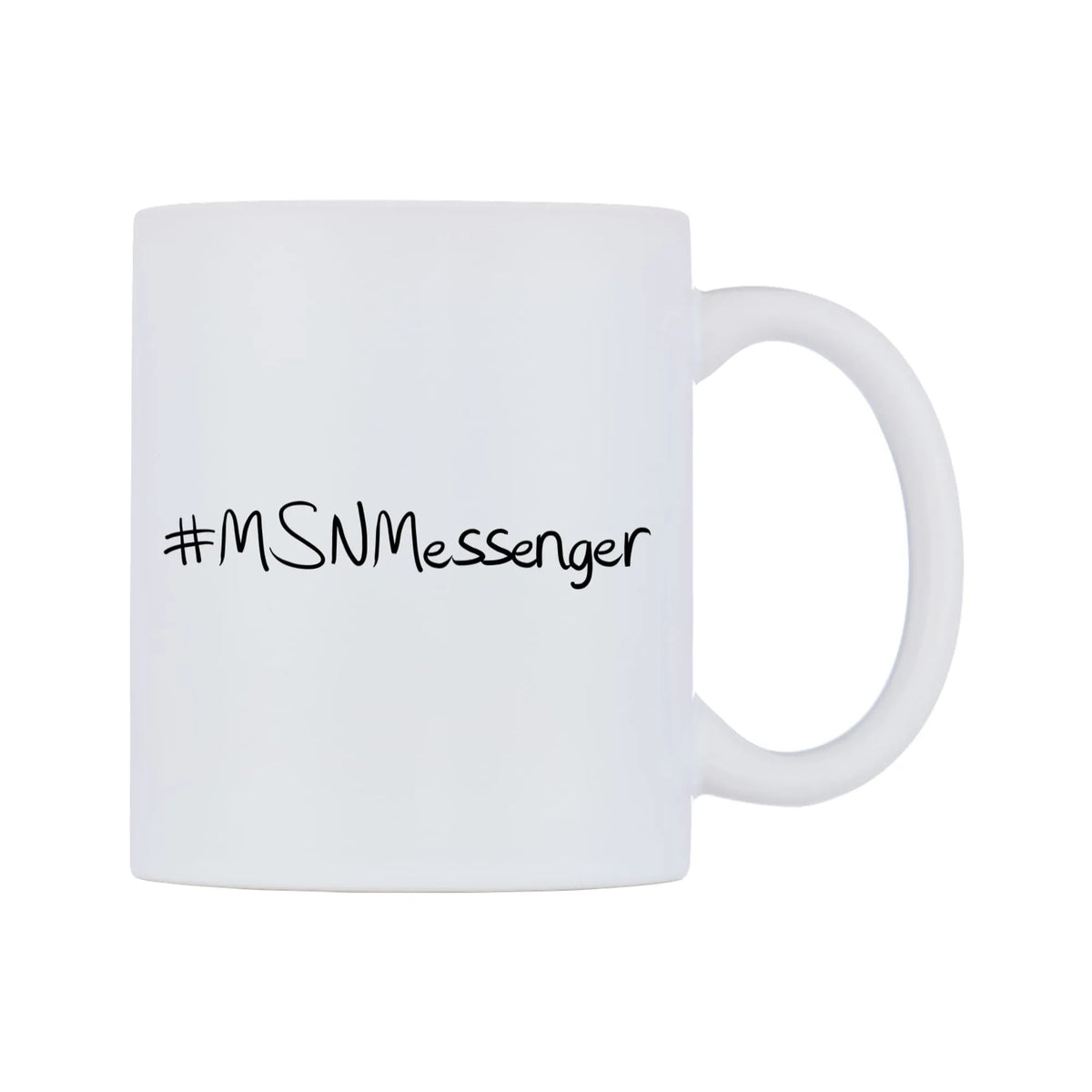 MSNMessenger Mug — mug, left side, on a white background