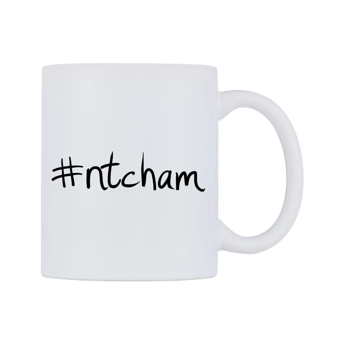 ntcham Mug — mug, left side, on a white background