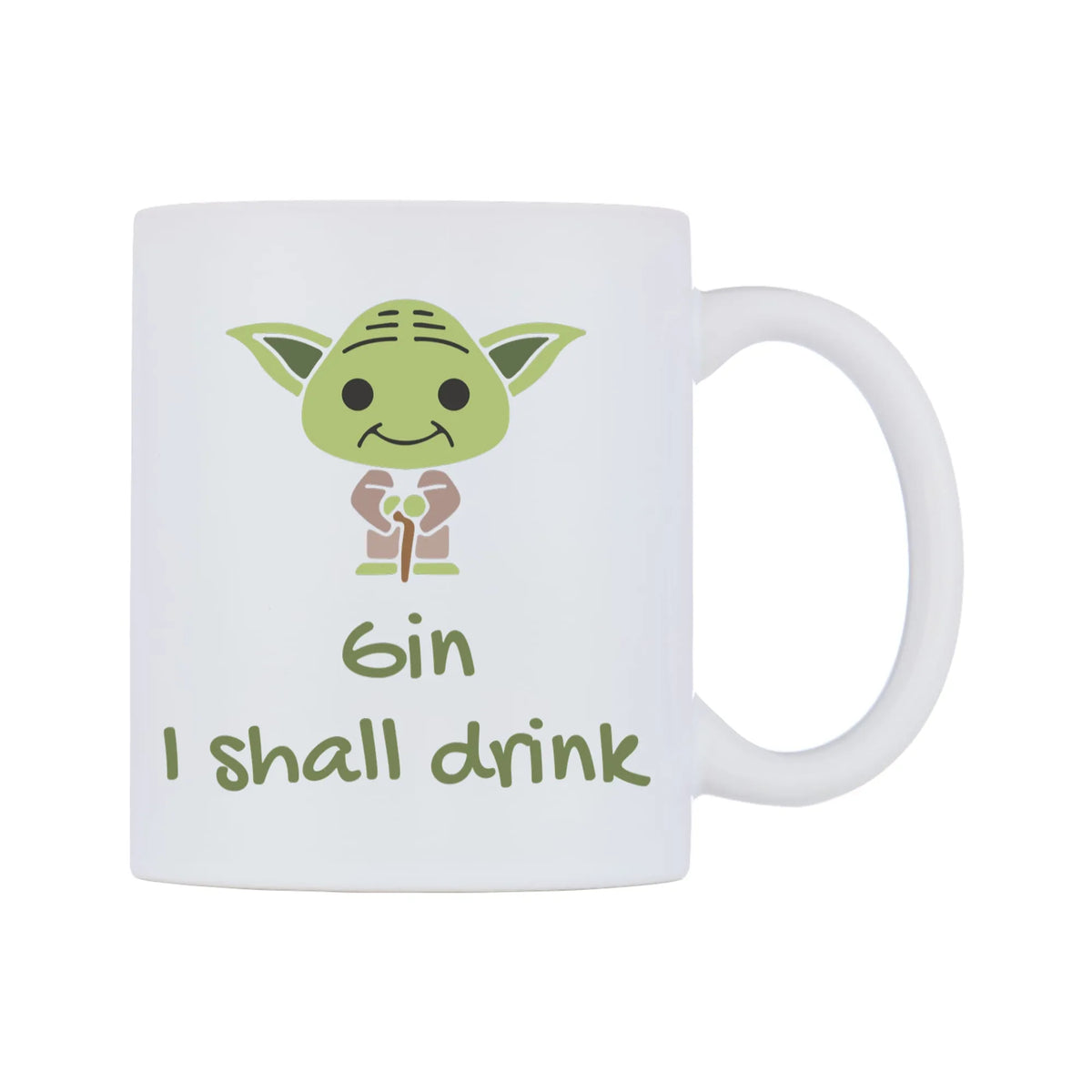 Gin I shall drink Mug — mug, left side, on a white background