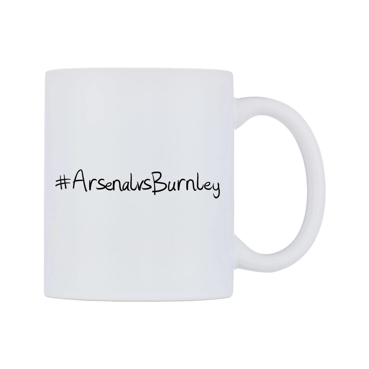 ArsenalvsBurnley Mug — mug, left side, on a white background