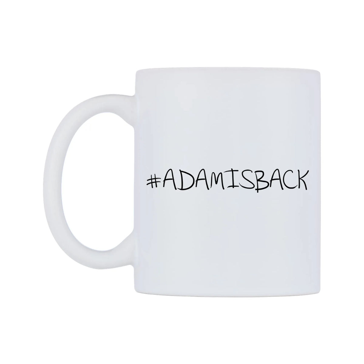 ADAMISBACK Mug — mug, right side, on a white background