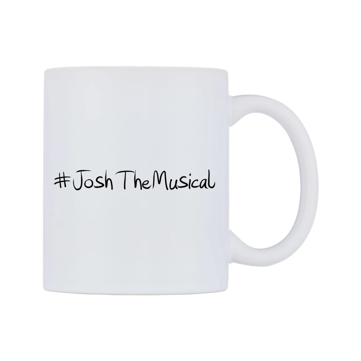 JoshTheMusical Mug — mug, left side, on a white background