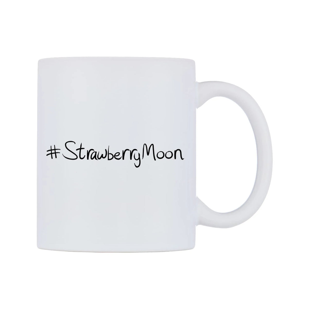 StrawberryMoon Mug — mug, left side, on a white background