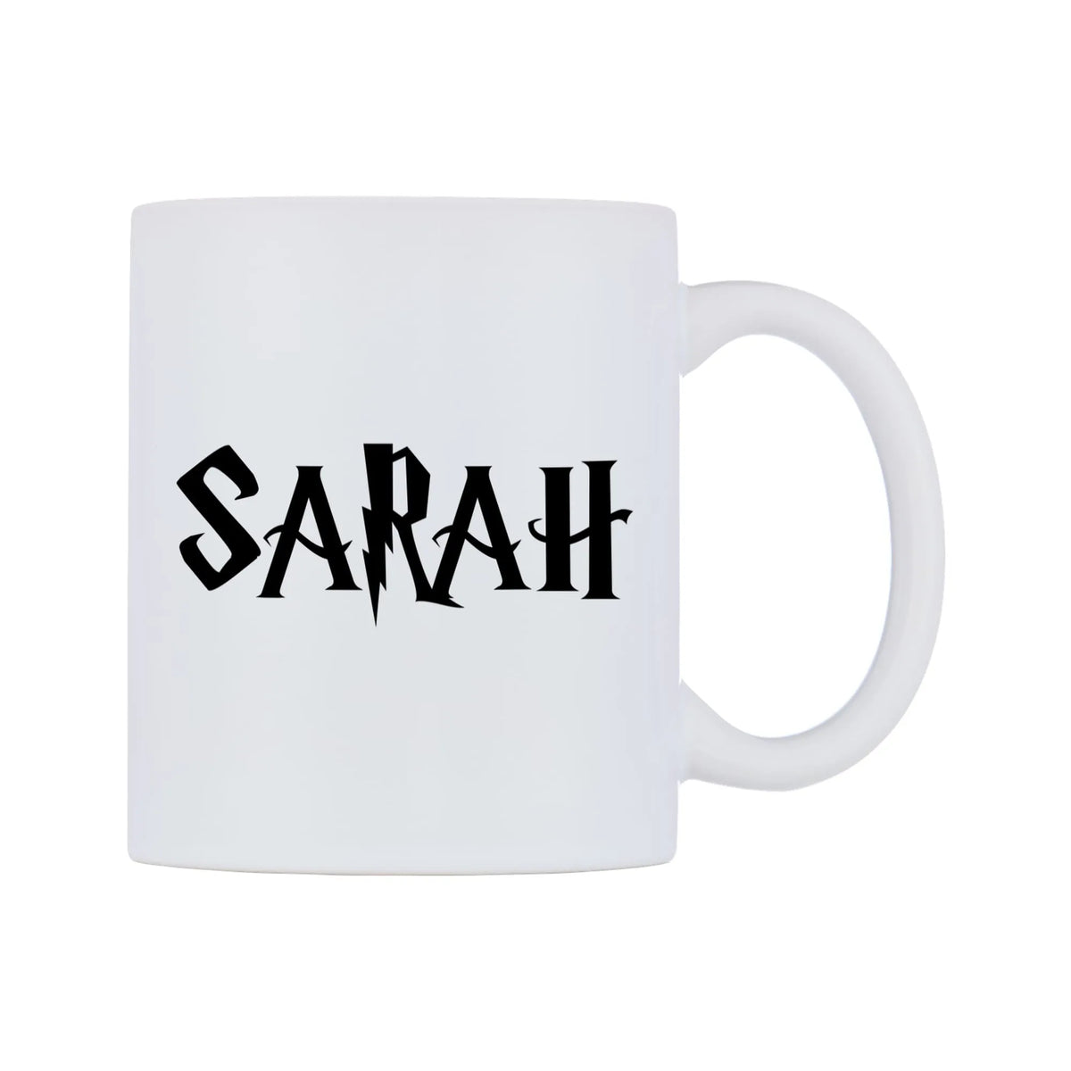 Sarah - Wizard Themed Mug — white 11oz gloss mug, left side, on a white background